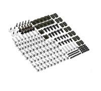 Vis De Carénage pour Motos pour, pour CB400SF, pour CB 1300, 600, 900, pour Hornet pour CBR1100XX Kit De 155 Vis De Carénage Boulons et Vis(Argent)