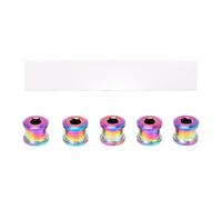 Vis de carrelage de vélos 6,5 mm Colorful Ti Alliage haute résistance Vis de roue de chaîne légère pour les systèmes à disque unique