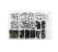 Vis De Carrosserie 195 Pièces/boîte Pièces Générales Vis Vis Pare-brise En Aluminium Attaches Colorées Jeu Vis Carénage Moto Pour Kit Boulons Pièces Modifiées Moto