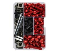 Vis De Carrosserie Compatible Avec M5 M6 Pièces Générales Boulons Moto Vis Écrous Vis De Carrosserie Moto Kit Boulons Carénage 190 Pièces 6 Mm 5 Mm