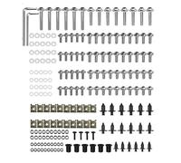 Vis de carrosserie Ensemble De Vis De Fixation De Pare-brise Pour Y-AMAHA YZF 600 1000 R1 R6 R3 R15 R25 T-MAX 530 TMAX 500 Kit De Boulons De Carénage De Moto Pièces Modifiées Pour Moto(Silver)
