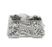 Vis de carrosserie Ensemble De Vis Fixation Pare-brise Pour Suzuki Bandit 650 DL1000 GSF1200 GSF1250 GSF650 DL650 2019 Kit Boulons Carénage Moto Pièces Modifiées(Silver)