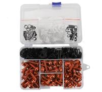 Vis de carrosserie Kit Complet Boulons Carénage Complet Moto Pour APRILIA CAPONORD 1200 Pour Rally FALCO Pour FRISSON Pour MANA ETV1000 Vis Clips Écrous Boulons De Recouvrement(Orange)