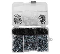 Vis de carrosserie Kit Complet Boulons Carénage Complet Moto Pour APRILIA CAPONORD 1200 Pour Rally FALCO Pour FRISSON Pour MANA ETV1000 Vis Clips Écrous Boulons De Recouvrement(Grey)