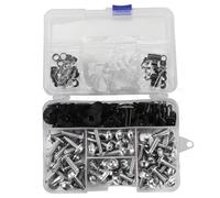 Vis de carrosserie Kit Complet Boulons Carénage Complet Moto Pour APRILIA CAPONORD 1200 Pour Rally FALCO Pour FRISSON Pour MANA ETV1000 Vis Clips Écrous Boulons De Recouvrement(Silver)