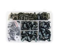 Vis de carrosserie Kit Complet De Boulons Carénage Moto, Écrous Et Clips Pour KAWASAKI Pour Versys 650 1000 Z250 Z400 Z1000 Z900RS KLR650 KLX250S KX250F(Grey)