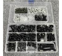 Vis de carrosserie Kit De Boulons Carénage Moto À Vis Carrosserie Pour H-ONDA NSC50R NSS300 FORZA PCX 150 SH MODE 125 SH125I SH150I SH300I TYTPE-S(Nero)