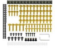 Vis de carrosserie Kit De Boulons Carénage Pare-brise Moto Pour H-ONDA GL1500A GL1500SE Gold Wing SE NT700V NT1100 NT700VA ABS Pièces Modifiées(Yellow)