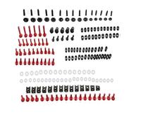 Vis de carrosserie Kit De Boulons De Carénage Complet De Moto Pour Y-AMAHA TRICITY 125 155 300 TRX850 TTR125 TTR125L TTR125LE TTR125LW TW125 1996-2024 Kit De Clips D'écrous À Vis(Rosso)