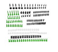 Vis de carrosserie Kit De Boulons De Carénage Complet De Moto Pour Y-AMAHA TRICITY 125 155 300 TRX850 TTR125 TTR125L TTR125LE TTR125LW TW125 1996-2024 Kit De Clips D'écrous À Vis(Green)