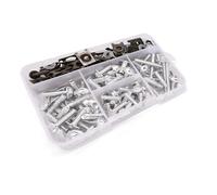 Vis de carrosserie Kit De Boulons De Carénage De Moto, Ensemble De Vis De Fixation De Pare-brise Pour H-ONDA CBR600RR CBR954RR CBR1000RR CBF1000 CBF600 CB650F, Pièces Modifiées Pour Moto(Silver)