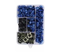 Vis de carrosserie Kit De Boulons Et Écrous Carénage Moto, Accessoires Pour H-ONDA CB 125R 250R 300R 400X 400F 500X 500F 600F 650R 650F 1000R 1300(Turquesa)