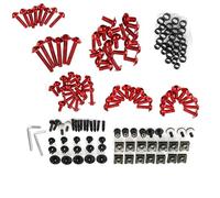 Vis de carrosserie Kit De Boulons Et Écrous Carénage Moto Pour 990SM 990SMR 990SMT 990 Pour SupeR DUKE M5 M6 Clips Fixation Carrosserie Vis(Rosso)