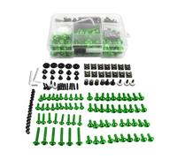Vis de carrosserie Moto Compatible Avec Honda Pour Valkyrie XL1000 XL125V V1-3 Varadero/ABS Boulons Et Vis Carénage Pare-brise Moto(Green)