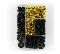 Vis de carrosserie Moto Compatible Avec Suzuki RF900 RF600 GW250F GSR 600 750 1000 TL1000R/S Kit Complet Visserie De Carénag Vis Capot M6 M5(Gold)