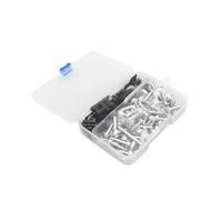 Vis de carrosserie Moto Compatible Avec Yamaha Pour Xmax Xvs 650 1100 Aerox 50 155 Raptor 700 Ltz 400 Xmax300 Kit Boulons Carénage Moto Vis Écrous Carrosserie(Silver)