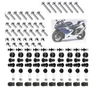 Vis de carrosserie Vis De Fixation Pour Moto, Pièces Modifiées Pour Suzuki GSX-R1000 2005-2006 K5 K6, Ensemble Carénage(Silver)