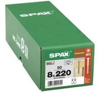 Vis de charpente tête ronde Spax Wirox 8 x 220 mm filetage partiel - 50 pièces