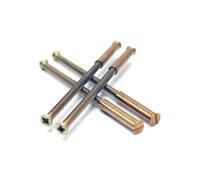 Vis de connexion M3 en laiton avec manchons, dos à arrière/mâle vers femelle pour bien fixer la poignée de porte, la poignée de porte, le bouton ou la rosace (4 vis de connexion en laiton M3)