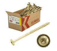 Vis de construction en bois Klimas avec tête plate vis de construction jaune ...