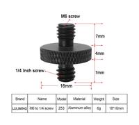 Vis de Conversion 1/4 mâle à mâle 1/4 3/8 M4 M5 M6 M8 M10 M12,trépied d'appareil photo,adaptateur à tête sphérique,accessoires de photographie SLR - Type Z53 1PC