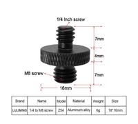 Vis de Conversion 1/4 mâle à mâle 1/4 3/8 M4 M5 M6 M8 M10 M12,trépied d'appareil photo,adaptateur à tête sphérique,accessoires de photographie SLR - Type Z54 1PC