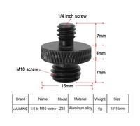 Vis de Conversion 1/4 mâle à mâle 1/4 3/8 M4 M5 M6 M8 M10 M12,trépied d'appareil photo,adaptateur à tête sphérique,accessoires de photographie SLR - Type Z55 1PC