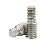 Vis de conversion à double tête, changement de diamètre de filetage, filetage externe, réducteur de taille, vis à tête en acier inoxydable 304(M4x15- M8x15)