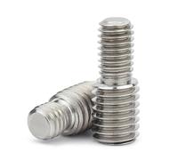 Vis de conversion à double tête, filetage externe, diamètre de filetage, réducteur, boulon en acier inoxydable 304(M15x15 - M12x15)