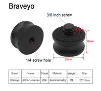 Vis de Conversion de photographie pour appareil photo,1/4 à 3/8 pouces,trépied,adaptateur de montage à tête sphérique,en aluminium,vis à dégagement rapide pour Dslr - Type Z04 1PC