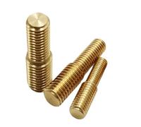 Vis de Conversion M3 M4 M5 M6 M8 M10 M12, filetage métrique en laiton, convertisseur à Double extrémité, vis de réduction for adaptateur de caméra, boulon en cuivre, 1 à 5 pièces(M3x10 to M6x10(5pcs)