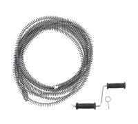 Vis de débouchage à ressort, câble de 16 mm, serpent de canalisation pour déboucher les toilettes, la cuisine et l’évier, serpent de plomberie flexible avec extrémité coudée et (3 mètres / 9,8 pieds)