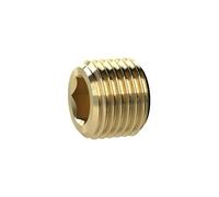 Vis de fermeture, hexagonale, sans ceinture, G 2, SW 32, laiton, pression de travail max. 25 bars, tampon de fonctionnement. Charge maximale : 150°C