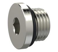 Vis de fermeture, six pans creux 19 mm, G 1, NBR O-Ring en laiton - Pression de travail max. 25 bars, tampon de fonctionnement. Charge maximale : 80 °C.