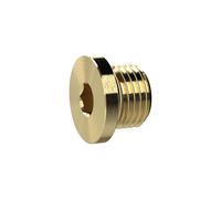 Vis de fermeture, six pans creux et taille G 3/4, SW 12, laiton, pression de travail max. 25 bars, tampon de fonctionnement. Charge maximale : 150°C