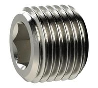 Vis de fermeture, six pans creux, sans ceinture, G 1/8, SW 5, laiton verni, pression de travail max. 25 bars, tampon de fonctionnement. Charge maximale : 150°C