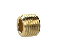 Vis de fermeture, six pans creux, sans ceinture, M14 x 1,5, SW 7, laiton, pression de travail max. 25 bars, tampon de fonctionnement. Charge maximale : 150°C