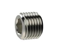 Vis de fermeture, six pans creux, sans ceinture, M8 x 0,75 SW 4, laiton, pression de travail max. 25 bars, tampon de fonctionnement. Charge maximale : 150°C