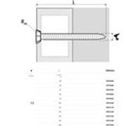 Scell-it Vis de fixation béton VFD75122F tête fraisée blanche T30 7,5x122 boîte de 100