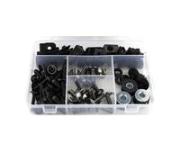 Vis De Fixation Carénage Et Pare-Brise Moto pour Yamaha NMAX 125 NMAX155 2015-2024 Kit Complet Boulons, Clips Écrous Rapides pour Carrosserie Assortiment Boulons Vis De Fixation(Titane)