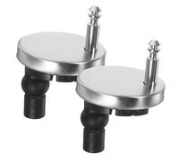 Vis de Fixation du Siège de Toilette 2pcs Argenté pour Couvercle