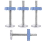 Vis de Fixation M10*80 Mm pour Barrière de Sécurité, Lot de 4 | Tiges Filetées Pvc Bleu, Pièces de Rechange pour Portillon D’escalier et Barrières pour Animaux