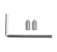 Vis de fixation murale pour toilettes - Connecteur de verrouillage en nylon - Accessoires de montage latéral sur le dessus (blanc)
