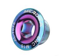 Vis de fixation pour manivelle de vélo de route M19 M20 en alliage d'aluminium CNC pour chaîne creuse PROWHEEL et pédaliers intégrés (couleur arc-en-ciel)