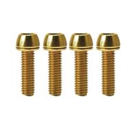Vis de guidon de vélo colorées en acier inoxydable M5 x 20 mm, M6 x 20 mm, vis/entretoises for potence de vélo(M6x20-GD-4pcs set)