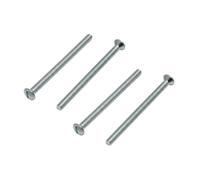 Vis de machine électrique en chrome poli de haute qualité M3,5 x 30 x 50 x 70 mm de long pour prise de courant