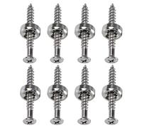 Vis De Manche Guitare Bagues Joint Embouts Et Boulons Pour Basse Électrique Paquet 8 Bague Virole Joint Noire/dorée/argentée Avec Vis