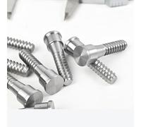 Vis de mandrin à engrenage conique pour mandrins de tour à bois de 9,4 cm, longueur 54 mm, construction en acier 45# avec finition brillante, tête ronde plate, G