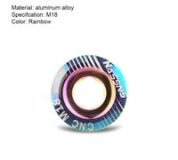 Vis De Manivelle Cnc En Alliage D'aluminium Pour Pédalier Shimano Xt/Xtr/Slx,Capuchon De 2,2 De Vélo,M15/M18/M19/M20 - Type Rainbow M18