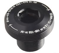 Vis de manivelle de vélo M15 M26 auto-extractible en alliage d'aluminium léger noir pour SRAM pour GXP pour X7 X9 X0 pour XX1 Installation facile Pièces de rechange Écrou inclus (Nut)